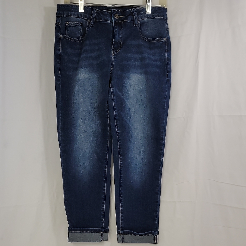 Earl Jeans Blue Ankle Cropped Denim